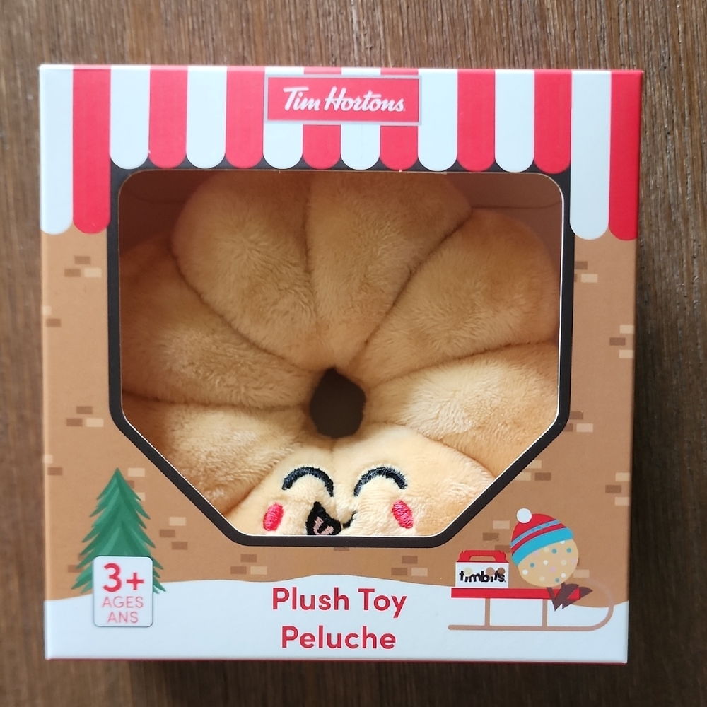 NWT Tim Hortons Honey Cruller Plush Toy